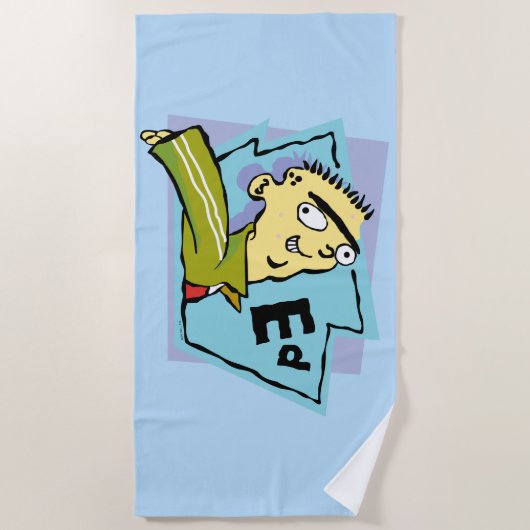 Ed-Zeichen Grafik Strandtuch (Vorderseite)