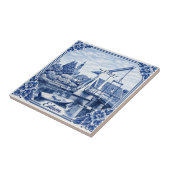 Edam Delft Blue style ceramic tile Fliese (Seite)