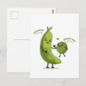 Edamame EdaBay-Bay Funny Pregnancy Junge Mutter Postkarte (Vorne/Hinten)