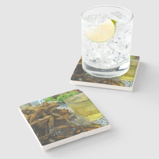 Edamame Thai Style Steinuntersetzer (Seitenansicht)