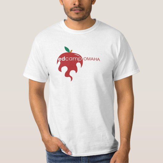 EdCamp Omaha mit Website T-Shirt (Vorderseite)