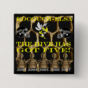 Edcouch-Elsa 5x Bezirks-Champions Button
