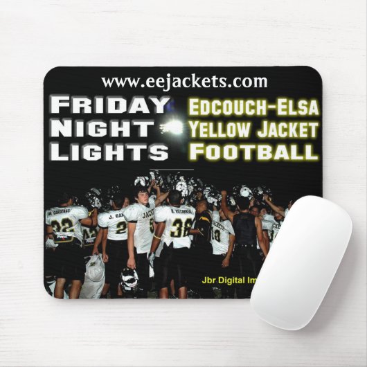 Edcouch-Elsa Fußball-Mausunterlage Mousepad (Mit Mouse)