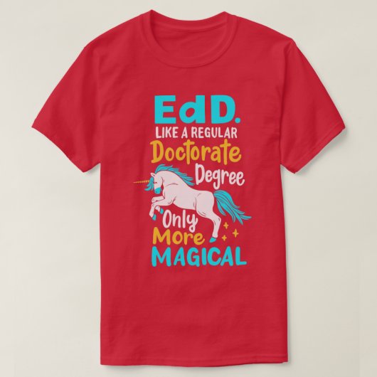 EdD Bildung Doctorate Research Academic T-Shirt (Design vorne)