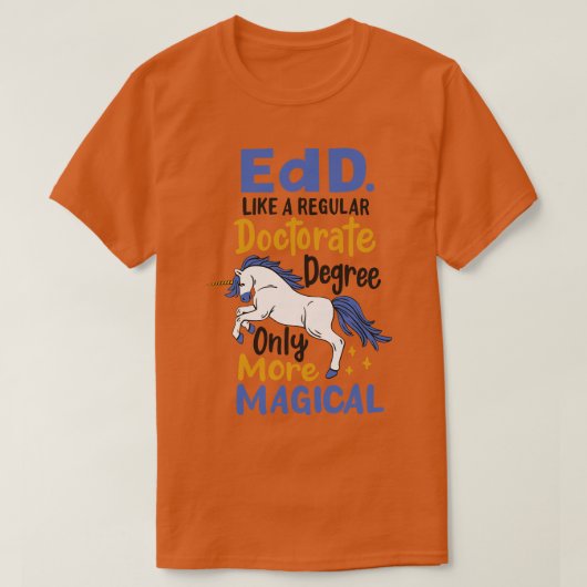 Edd Bildung Doktorand Research Academic T-Shirt (Design vorne)