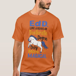Edd Bildung Doktorand Research Academic T-Shirt