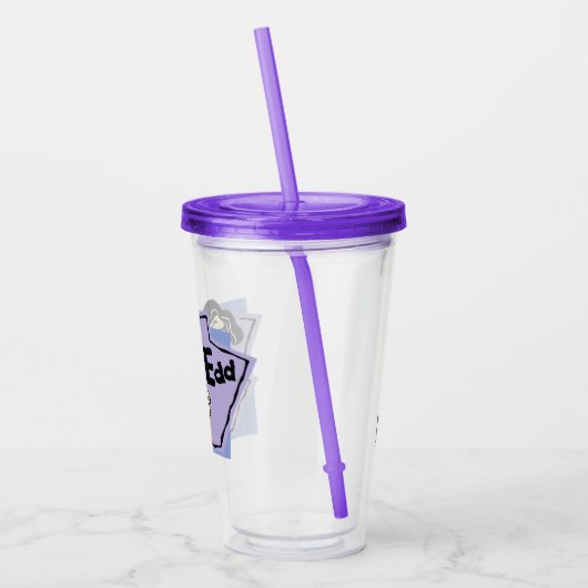 Edd Character Graphic Acryltrinkbecher (Links)