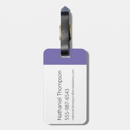 Edd Character Graphic Gepäckanhänger (Rückseite vertikal)