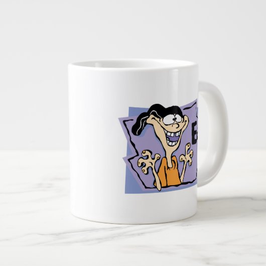 Edd Character Graphic Jumbo-Tasse (Vorderseite Rechts)