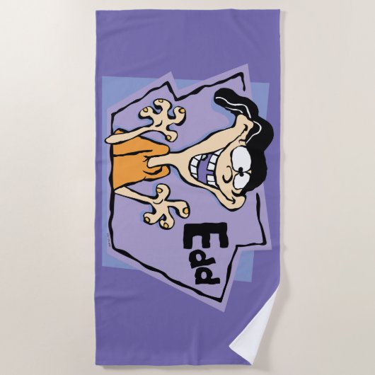 Edd Character Graphic Strandtuch (Vorderseite)