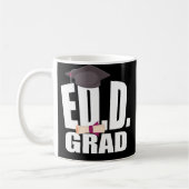 EdD Doctorate Bildung Abschluss Geschenk Kaffee Ta Kaffeetasse (Links)
