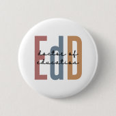 EdD Doktor der Bildung Abschluss Button (Vorderseite)