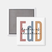 EdD Doktor der Bildung Abschluss Magnet (Vorderseite/Rückseite)