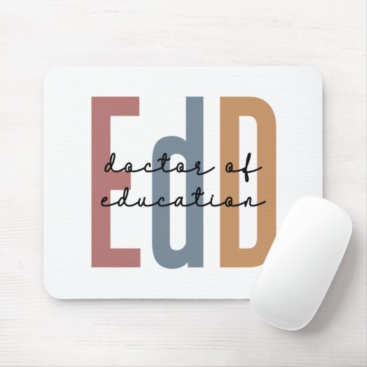 EdD Doktor der Bildung Abschluss Mousepad (Mit Mouse)