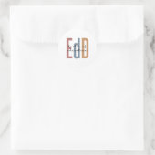 EdD Doktor der Bildung Abschluss Runder Aufkleber (Tasche)