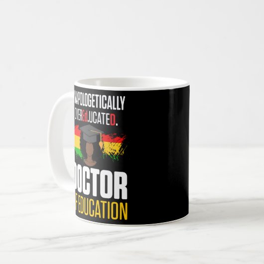 Edd Doktor der Bildung Doktorat Kaffeetasse (Vorderseite Links)