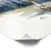 Edda Silver bay Icelandic Horse in the Mountains S Fotodruck (Ecke)