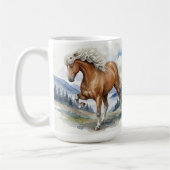 Edda Silver bay Icelandic Horse in the Mountains S Kaffeetasse (Links)