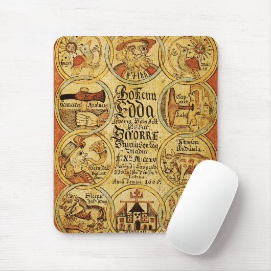 Edda-Skandinavier-Mythologie Mousepad (Mit Mouse)