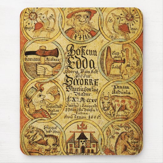 Edda-Skandinavier-Mythologie Mousepad (Vorne)