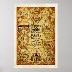 Edda-Skandinavier Scandinvian Mythologie Poster