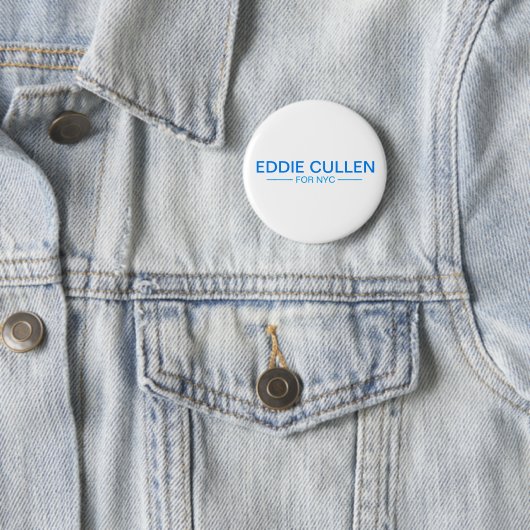 Eddie Cullen für NYC Mayor 2021 Button (Beispiel)