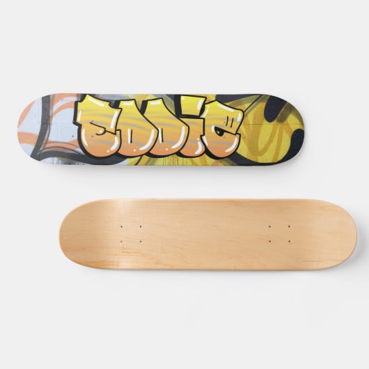 Eddie Graffiti Custom Personalisiert Skateboard (Horizontal)