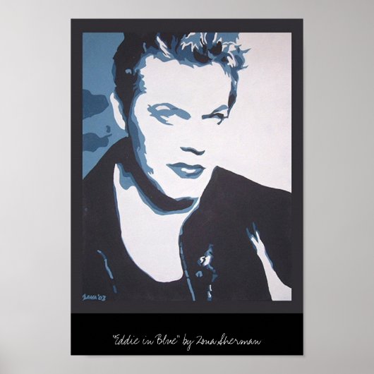 Eddie in blau poster (Vorne)