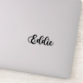 Eddie Name - Handgeschriebene Kalligrafie Aufkleber
