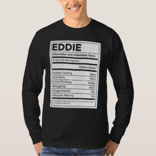 Eddie Nutrition Information Problem lösen T-Shirt