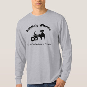 Eddie Rad-langes Hülsen-Licht T-Shirt