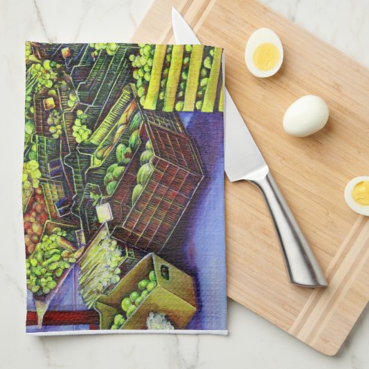 Eddie's Market, Ungarn Geschirrtuch (Viertel Falte)