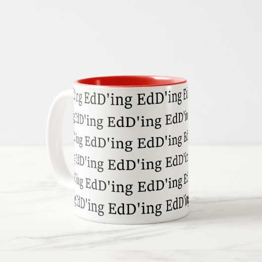 EdD'ing Zweifarbige Tasse (Vorderseite Links)