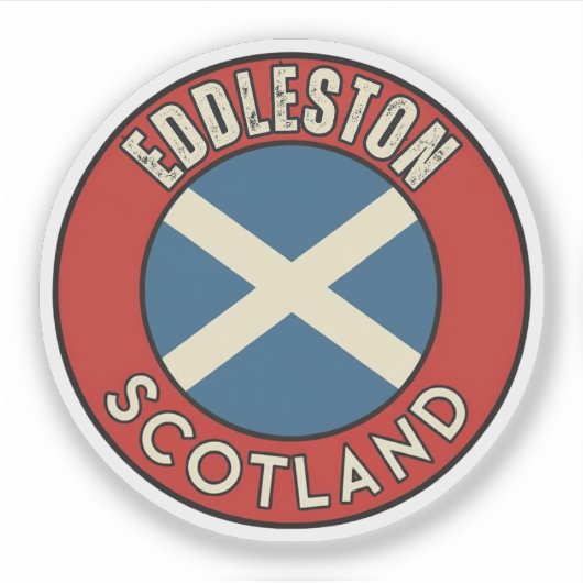 Eddleston, Schottland Aufkleber (Vorderseite)