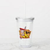 Eddy Character Graphic Acryltrinkbecher (Vorderseite)