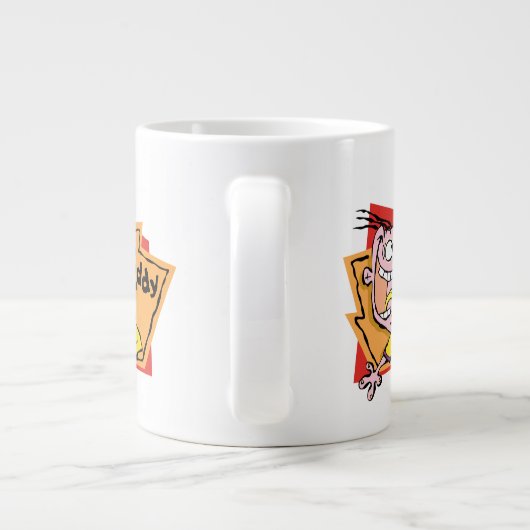 Eddy Character Graphic Jumbo-Tasse (Rückseite)