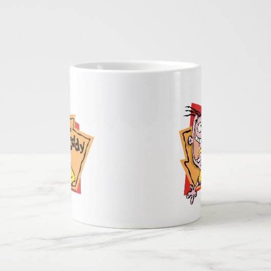 Eddy Character Graphic Jumbo-Tasse (Vorderseite)