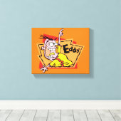 Eddy Character Graphic Leinwanddruck (Insitu (Holzboden))