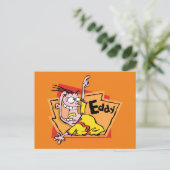 Eddy Character Graphic Postkarte (Stehend Vorderseite)