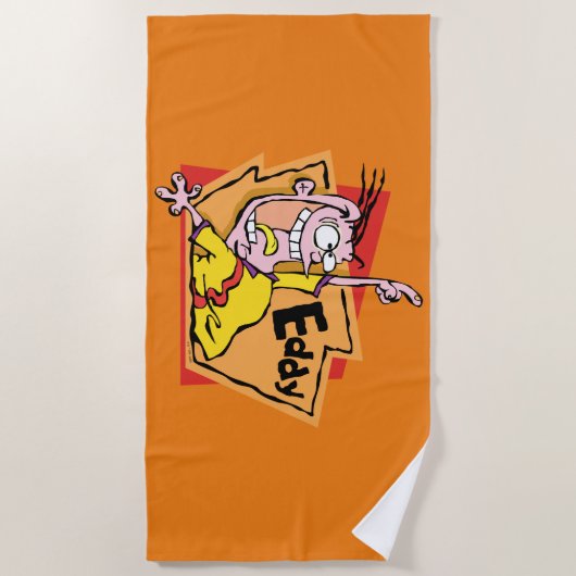 Eddy Character Graphic Strandtuch (Vorderseite)