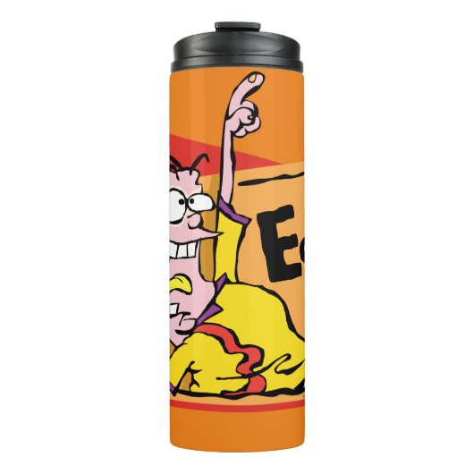 Eddy Character Graphic Thermosbecher (Vorderseite)