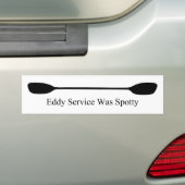 Eddy Service Was Spotty Kayak Paddle Autoaufkleber (Auf Auto)