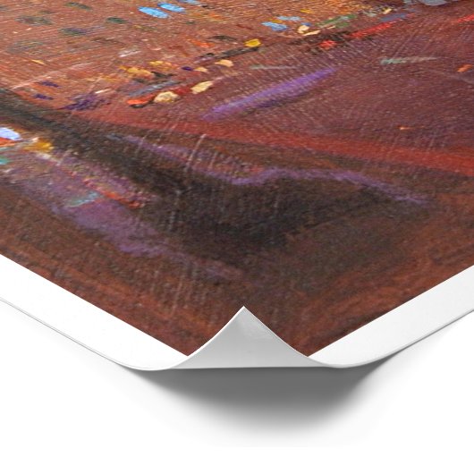 Eddy St. Sunset Poster (Ecke)