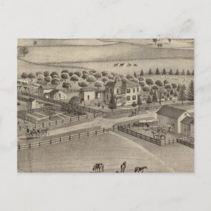 Eddy stock farm & residence, Benton Tp Postkarte