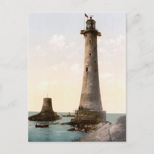 Eddystone Lighthouse, England (c. 1900) Postkarte (Vorderseite)