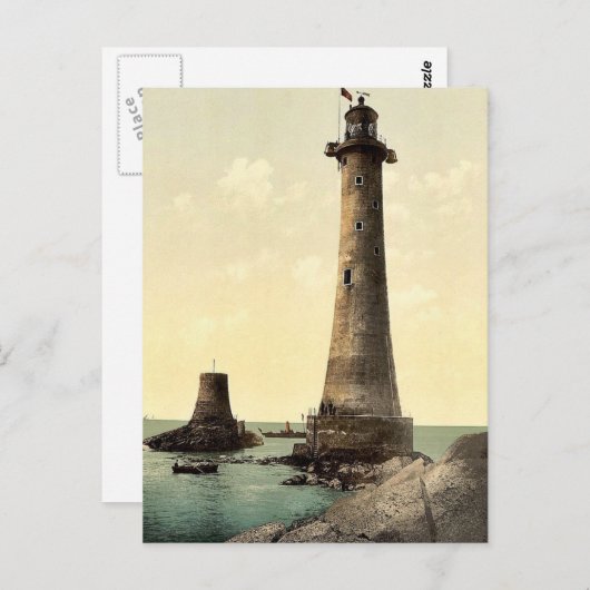 Eddystone Lighthouse, Plymouth, England Postkarte (Vorne/Hinten)