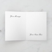 Edel Frohe Weihnachten mit Rentieren und Baum! Karte (Innenseite)