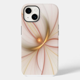 Edel Kupfer- und Goldene abstrakte moderne fraktal iPhone 14 Hülle