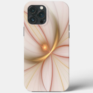 Edel Kupfer- und Goldene abstrakte moderne fraktal iPhone 13 Pro Max Hülle
