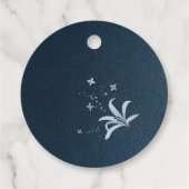 Edelblütenblütenmarke Geschenkanhänger (Rückseite)